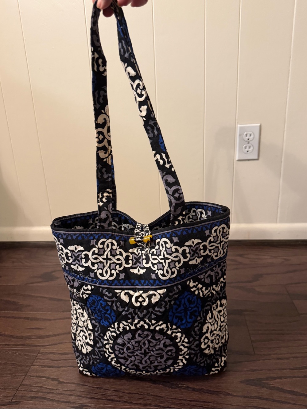 RETIRED pattern Canterberry Cobalt Vera Bradley Quilted Tote
